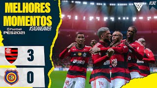 FLAMENGO 3 X 0 MADUREIRA  CAMPEÃƒO DA TAÃ‡A GUANABARA  JOGO DE HOJE  ASSISTA AGORA PES 2021 [upl. by Kirred]