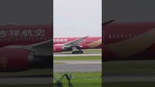 Juneyao 787 Oriental Ruby departure aviation planespotting airport shortsfeed shorts [upl. by Houghton]