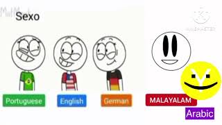 PORTUGUESE VS ENGLISH VS GERMAN VS MALAYALAM VS ARABIC [upl. by Dino]