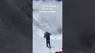 The Plunge from Everests Peak Exhaustion and Triumph on the Descent 2023 everest nepal sherpa [upl. by Ettenom]