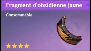 localisation des fragment dobsidienne jaune et zone final [upl. by Elac]