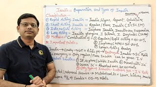 Diabetes Mellitus Part04 Preparation and Types of Insulin  Insulin  Antidiabetic Drugs [upl. by Antone]