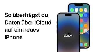 So überträgst du Daten auf ein neues iPhone  Apple Support [upl. by Meadow]