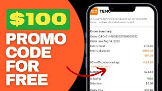 How to Get 100 TEMU Coupon Code 2024 [upl. by Sivlek]