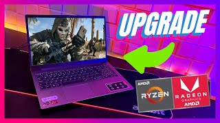 💪 AINDA MAIS FORTE Fiz UPGRADE no Lenovo Ideapad 3 Ryzen 5 5500u Vega 7 com Testes Atualizados 2023 [upl. by Relyuc]