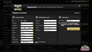 RealDealBet Casino  How to register [upl. by Cos271]