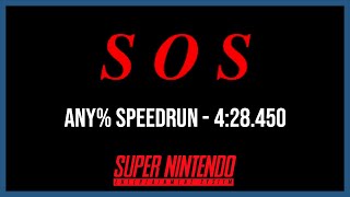 World Record  SOS SNES Any Speedrun in 428450 [upl. by Asenab]