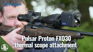 Pulsar Proton FXQ30 thermal scope attachment  review [upl. by Naynek546]