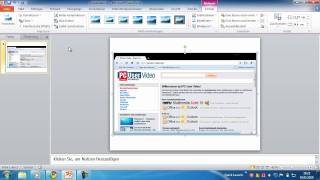 Powerpoint 2010  Screenshots direkt in Powerpoint erstellen und einfügen [upl. by Newel]