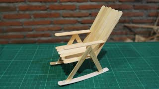 How to make a rocking chair using popsicle sticks [upl. by Rebeca140]