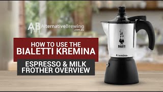 How To Use the Bialetti Kremina Espresso amp Milk Frother Review [upl. by Cosenza921]