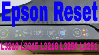 Epson L3210 L3215 L3216 L3250 L3251 red light blink solution Epson reset service required part1 [upl. by Nika]