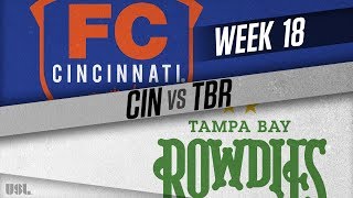 FC Cincinnati vs Tampa Bay Rowdies July 14 2018 [upl. by Nahpos486]