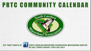 PRTC COMMUNITY CALENDAR  2024 SC WATERFOWL BANQUET [upl. by Haddad]