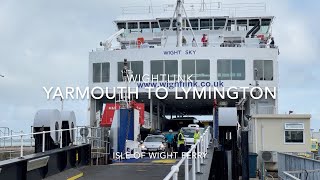 Yarmouth Isle of Wight to Lymington England on Wightlink Ferry [upl. by Amehr]