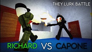 ROBLOX Animation CaponeKerpone VS Richard They Lurk Battle [upl. by Acirne224]