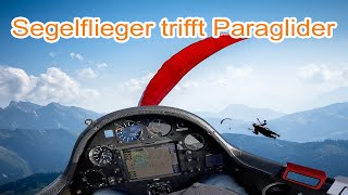 Segelflugzeug trifft Paraglider [upl. by Htes390]