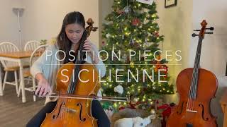 Sicilienne Cello Play Along  Position Pieces Book 1 By Rick Mooney [upl. by Enirrok504]