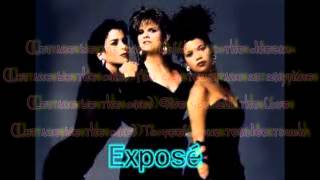 Expose  Let me be the one lyrics 80s throwback [upl. by Kimberli]