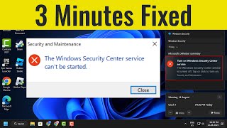 NEW FIX Windows Security Center Service is Turned off or Missing in Windows 1011 FIXED [upl. by Euqcaj]