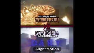 Collab with DaryEditz  MV Godzilla pre evolved vs FW Godzilla [upl. by Betz]