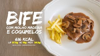 Bife com Molho Madeira e Cogumelos [upl. by Celestina986]