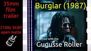 Burglar 1987 35mm film trailer flat open matte 2160p [upl. by Yngad4]