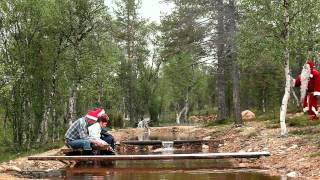 Santas Resort Kakslauttanen in Saariselkä Gold panning in Lapland in Finland during summer [upl. by Artemahs]