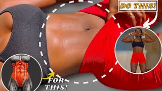 10 Min ALL STANDING ABS WORKOUT  Smaller Waist Daily Fat Burn No Jumping No Equipments [upl. by Norramic]