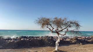 Karlovasi Samos Greece Sea and Mountains View in 4K [upl. by Longerich]