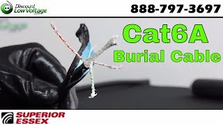 CAT6A Burial Cable 4 pair Superior Essex 04601A4 [upl. by Kinsley1]