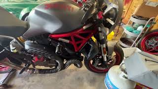 2017 Ducati 821 Monster Single Sided Swing Arm Conversion Video 2 Project Finished [upl. by Hagile935]