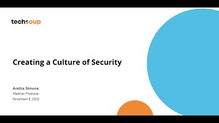 Creating a Culture of Security [upl. by Elleirda]