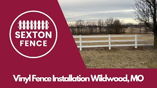 Vinyl Fence Installation Wildwood MO  Sexton Fence [upl. by Aramanta283]