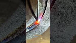 Tig filling welding pipe internal moldingtigerkingwelder pipelinemetalsteelers cutttingplasma [upl. by Ahsauqal]