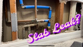 Slab Leak Re Routing a water line through attic [upl. by Ainahpets]