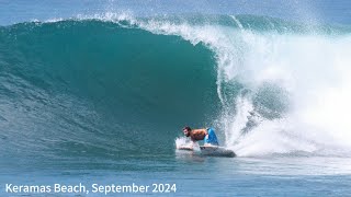 Bali Surfing Keramas Beach in the Morning 7 September 2024 [upl. by Altis]