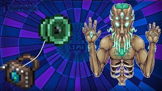 Terraria 13 console terrarian with yoyo bag vs the moonlord [upl. by Blanch]