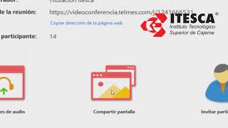 Tutorial videoconferencia telmex Titulación ITESCA [upl. by Diena]