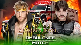 WWE 2K24  Ambulance Match  Logan Paul VS Dominik Mysterio  WWE Crown Jewel [upl. by Eniowtna779]