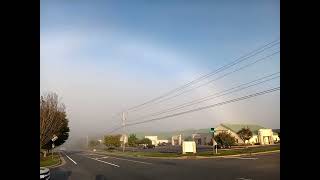 RARE Fogbow captured over Harrisonburg VA 92024 [upl. by Nyral288]