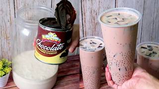 Delicious Chocolate Sago Jelly Drink Recipe  Irresistible Chocolate Palamig [upl. by Seidnac]