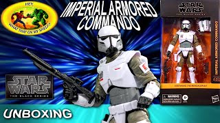 UNBOXING  Star Wars The Black Series  IMPERIAL ARMORED COMMANDO  The Mandalorian Action Figure 42 [upl. by Feil]