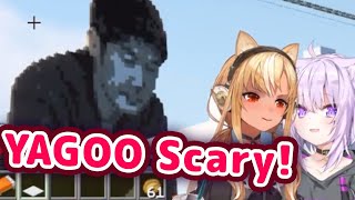 Okayu Gets Scared Of YAGOO Statue After Seeing It For The First Time 【ENG SubHololive】 [upl. by Atinyl94]