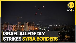 Israel allegedly strikes Syria border sends out strong warning for Syria  World News  WION [upl. by Nauqaj189]