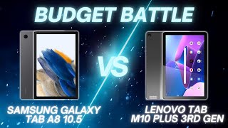 Samsung Galaxy Tab A8 105 vs Lenovo Tab M10 Plus 3rd Gen  Full Comparison [upl. by Rolyat]