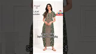 pranjulnighty trendingnighty nightwear sleepwear whatsapp 9500450602 for bookings [upl. by Sybil276]