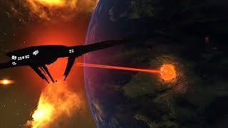 EVE online Triglavian attacking amarr planet Fan Animation [upl. by Norved]