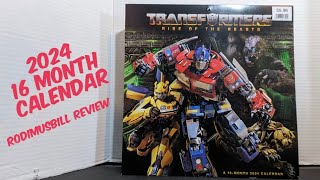 Transformers Rise of the Beasts 16 Month Calendar 2024  Rodimusbill Review [upl. by Enttirb342]