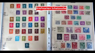 Briefmarken wertvoll Schatzsuche in einer Sammlung Briefmarken Deutsches Reich und Berlin [upl. by Hayotal]